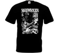 Haymaker Let Them Rot V1 T-Shirt Black Hardcore Punk Grindcore Print Tees Short Sleeve O-Neck T Shirt Unisex Tees Men Round Neck Clothing Black XXL