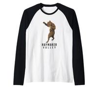 Haymaker Valley Boxe Chien de Combat Drôle Meme Manche Raglan