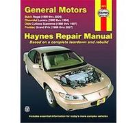 Haynes Repair Manual General Motors Buick Regal 1988 thru 2004, Chevrolet Lumina 1990 thru 1994,Olds Cutlass Supreme 1988 thru 1997,Pontiac Grand Prix, 1988 thru 2007, Hayne's Automotive Repair Manual