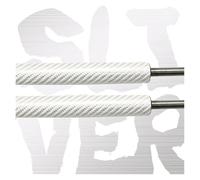 Hayon Vérins Coffre Supports Levage Pour Hyundai Pour Tiburon Pour Coupé 2003 - 2008 2 Pièces Démarrage Hayon Ressorts À Gaz Automobiles Amortisseurs(Silver Carbon Fiber)