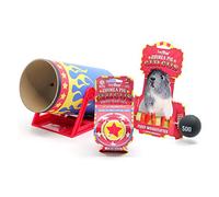 HAYPIGS Jouets et accessoires sur le thème du cirque - Tunnel pour cochon d'Inde - Balle à friandises - Jouet lapin - Petit animal pour se débarrasser de l'ennui