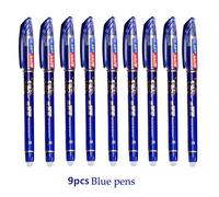 Hays-Ensemble De Stylos Gel Effaçables Kawaii,Stylos À Bille,Fournitures D'écriture Scolaire,Poignée Lavable,Tous Les Jours,Plus Récent,0.5mm - Type 9pcs Blue Pens