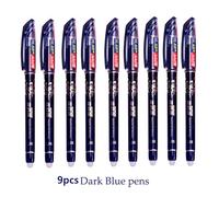Hays-Ensemble De Stylos Gel Effaçables Kawaii,Stylos À Bille,Fournitures D'écriture Scolaire,Poignée Lavable,Tous Les Jours,Plus Récent,0.5mm - Type 9pcs Dark Blue Pens