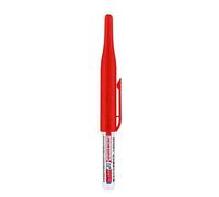 Hays-Marqueur De Peinture Blanche À Tête De Plume Longue,Stylo À Encre À Séchage Rapide Étanche En Continu,Trou Profond,Charpentiers,30mm,32mm - Type 1pcs Red A