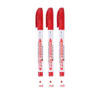 Hays-Marqueur De Peinture Blanche À Tête De Plume Longue,Stylo À Encre À Séchage Rapide Étanche En Continu,Trou Profond,Charpentiers,30mm,32mm - Type 3pcs Red B