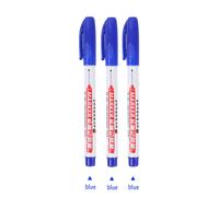 Hays-Marqueur De Peinture Blanche À Tête De Plume Longue,Stylo À Encre À Séchage Rapide Étanche En Continu,Trou Profond,Charpentiers,30mm,32mm - Type 3pcs Blue B