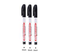 Hays-Marqueur De Peinture Blanche À Tête De Plume Longue,Stylo À Encre À Séchage Rapide Étanche En Continu,Trou Profond,Charpentiers,30mm,32mm - Type 3pcs Black B