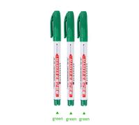 Hays-Marqueur De Peinture Blanche À Tête De Plume Longue,Stylo À Encre À Séchage Rapide Étanche En Continu,Trou Profond,Charpentiers,30mm,32mm - Type 3pcs Green B