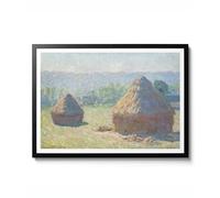 Haystacks, End of Summer par Claude Monet, Impression murale de paysage impressionniste, décoration de campagne de ferme, poster d'été, idée cadeau, archivage mat, A1 (impression uniquement) - 84,1 x