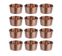 Hayuhone Petits bols à sauce en acier inoxydable - Mini bols pour sauces, sauces, collations, dessert, bols à épices, bols à sauce en métal (60 ml) - Or rose