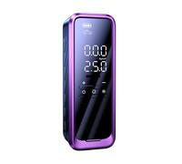 HAYUNCD Gonfleur de Voiture, Lot De 2 Compresseurs d'air Portables Intelligents, sans Fil/Filaire, Gonfleurs De Pneus De Voiture, Pompes À Air for Pneus De Vélo pour pneus de Voiture(Wireless Purple)