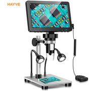 Hayve 7 ''Microscope numérique 1200X Zoom 12MP HD Microscopes électroniques caméra loupe pour souder Microscope de réparation de téléphone DM9