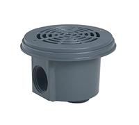 Hayward – Bondes de fond pour liner de piscine 3253DGRPAK2 – Lot de 2 – Gris foncé