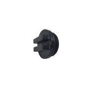 Hayward SP1022CBLK Bouchon de vidange de Piscine en béton Noir 3,8 cm MIP avec Joint torique