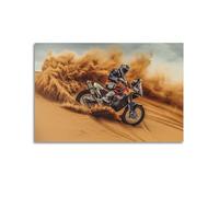HAYZE Poster décoratif sur toile représentant un rallye Dakar 2017 Extreme Sports Motorcross Dirt Bike 60 x 90 cm