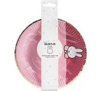 Haza Original assiettes Papier bébé Miffy 18 cm rose 8 pièces Roze G