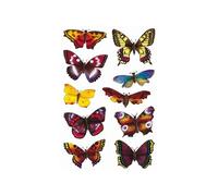 Haza Original autocollants papillon 20 pièces multicolores Multicolore G