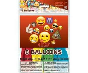 Haza Original ballons emoji 30 cm 8 pièces Multicolor G