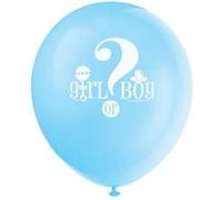 Haza Original ballons Gender Reveal30 cm en latex bleu 8 pièces Blauw G