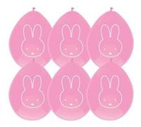 Haza Original ballons Miffy rose 6-pièces 30 cm Roze G