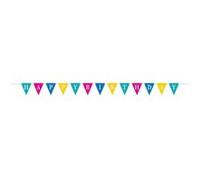 Haza Original guirlande festive anniversaire multicolore 2,75 m multicolore G