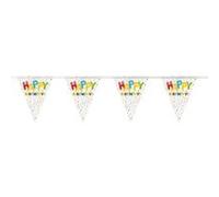 Haza Original ligne du drapeau Happy Balloon Birthday 10 mètres Wit G