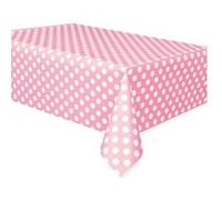 Haza Original nappe de table pointillée rose/blanc 137 x 274 cm Roze G