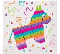 Haza Original serviettes de table mexicaines 25 x 25 cm 16 pièces Multicolor