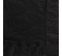 Haza Original serviettes de table noir 17 x 17 cm 20 pièces Zwart G