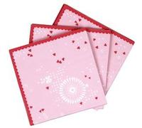 Haza Original serviettes de table princesse 20 pièces 25 x 25 cm Rose, Rose G