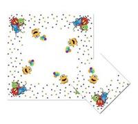 Haza Original serviettes serviettes monster party 20 pièces 25 x 25 cm Blanc, Blanc G