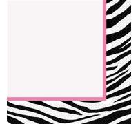 Haza Original serviettes zébrées 33 x 33 cm 16 pièces Roze G