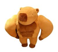 HAZARA Capybara Peluche, 45/65 cm Remise en Forme Oreiller Capybara Peluche Capybara De Simulation Peluche Loutre Décoration d'intérieur, Cadeau pour Enfant,65cm