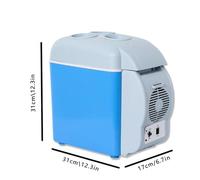 HAZARA Congelateur pour Voiture, 7.5L, Voiture 12v,Faible Bruit Mini Frigo Voiture, Fonction Refroidissement Et Chauffage CongéLateur Camping, RéFrigéRateur De Voiture pour Voyager