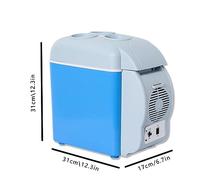 HAZARA Frigo pour Voiture Allume Cigare, 7.5L, Voiture 12v,Faible Bruit Petit Frigo Voiture, Fonction Refroidissement Et Chauffage Petite Glaciere Electrique, RéFrigéRateur Portatif pour Le Camping