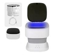 HAZARA Machine à linge portable, mini lave-linge 9 L avec essorage, eau automatique pour entrée et sortie d'eau, petite laveuse portable pour appartement, linge, camping, voyage