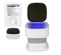 HAZARA Mini laveuse portable de 9 L avec lumière bleue et ion argenté pour personnel, dortoir, appartement