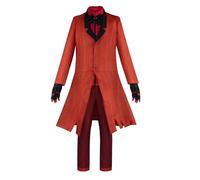 Hazbin Alastor Cosplay | Costume de Cosplay Anime Hazbin merch | Tenue de cosplay Halloween Cosplay | Ensemble complet de tenues d'anime pour spectacle de cosplay, soirée à thème
