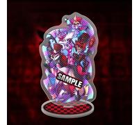 Hazbin Figurine d'hôtel en acrylique sur pied Alastor Angel Dust Lucifer Anime Décoration de bureau Double face Acrylique Décoration Figurine Modèle Maison Voiture Ornements Collection Cadeau