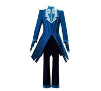 Hazbin Hôtel Angel Dust Alastor Costume d'Halloween à manches longues Manteau uniforme pour femme et homme, Type C bleu, L