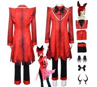 Hazbin Hotel Cosplay Alastor Anime costume complet avec perruque pour costume d'Halloween