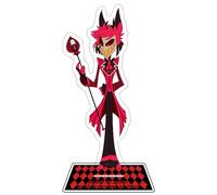 Hazbin Hôtel Figurine en acrylique Alastor Anime Personnages Impression recto-verso Figurine en acrylique transparent Décoration de bureau 16 cm