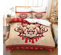 Hazbin Hotel Housses De Couettes Pour Adultes Et Enfants 3D Vaggie Angel Dust Alastor Housse De Couette Parure De Lit Avec Taies E Avec Fermeture À Glissière Microfibr 3 Pièces Double（200x200cm）