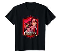Hazbin Hôtel - Lucifer T-Shirt, Enfant, Noir, 6 Ans