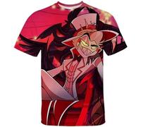 Hazbin Hotel - T-Shirt D'été À Manches Courtes pour Enfants, Imprimé en 3D, Streetwear pour Garçons, Vêtements pour Enfants Et Adultes (1 L)