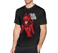 Hazbin Hotel T-shirt unisexe pour homme Noir, Noir , XXL