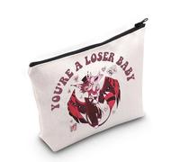 Hazbin Trousse de maquillage avec fermeture éclair Motif personnages de Charlie Morningstar, blanc, LOSER UK2