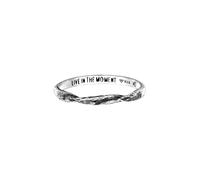 Haze&Glory Bague 'Live in the Moment' argent, Taille 54
