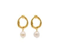 Haze&Glory Boucles d'oreilles 'La Pearl' or / blanc perle, Taille One Size