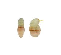 Haze&Glory Boucles d'oreilles or / vert clair / orange / pêche, Taille One Size